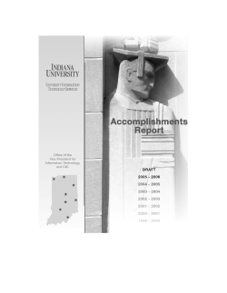 Table of Contents - IT@IU