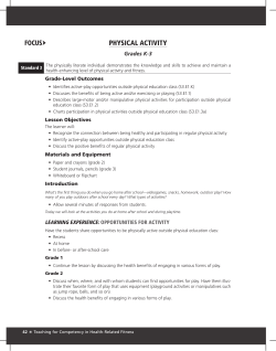 Physical Activity - SHAPE America Membership