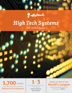 High-Tech Systems - Netherlands Foreign Investment Agency