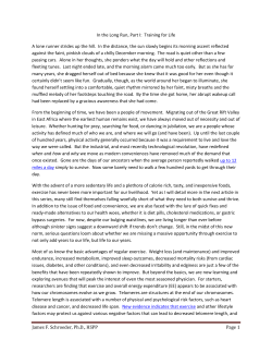 James F. Schroeder, Ph.D., HSPP Page 1 In the Long Run, Part I