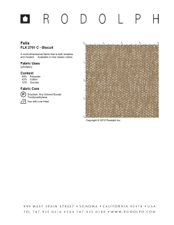 FLX 2701 C - Biscuit Fabric Uses Content Fabric Care