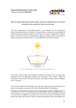 Mirror augmented photovoltaic panels: optimal configurations to