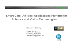 Smart Cars: An Ideal Applications Platform for Robotics and Vision