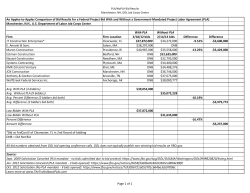 apples-to-apples comparison of a federal project bid with and