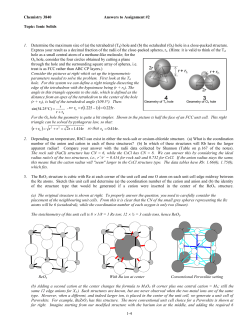 CHEMISTRY 2810__PROBLEM SET #1_ September 12th, 1996