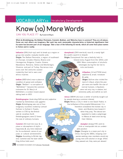 Know (10) More Words