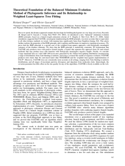 Theoretical Foundation of the Balanced Minimum Evolution Method