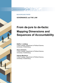 From de-jure to de-facto: Mapping Dimensions and Sequences of