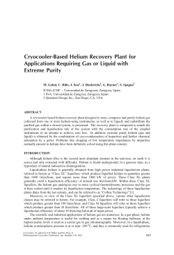 Cryocooler-Based Helium Recovery Plant for