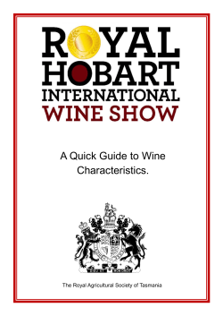 A Quick Guide to Wine Characteristics.