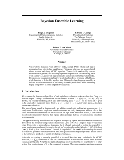 Bayesian Ensemble Learning - Wharton Statistics