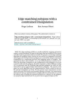 Edge-matching polygons with a constrained triangulation