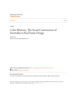 Color Rhetoric: The Social Construction of Neutrality in