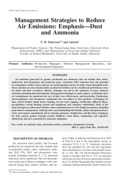 Management Strategies to Reduce Air Emissions: Emphasis&mdash;Dust