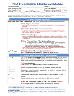 FMLA Eligibility Calculator