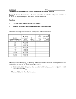 Spreadsheet Exercise in Computer Room