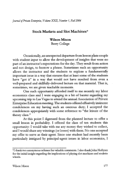 - Journal of Private Enterprise