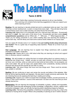 Term 2 2016 - Owhiro Bay School