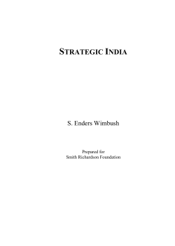 Strategic India - Hudson Institute