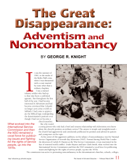 The Great Disappearance - British Union Conference