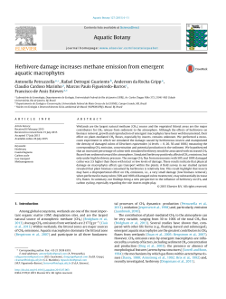Herbivore damage increases methane emission
