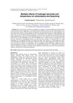 Multiple effects of hydrogen peroxide and temperature