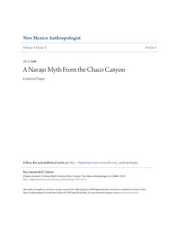 A Navajo Myth From the Chaco Canyon