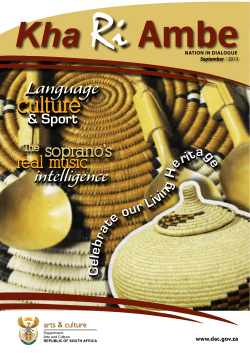 Language Language - Department Of Arts and Culture