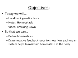 Homeostasis