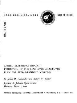 APOLLO EXPERIENCE REPORT