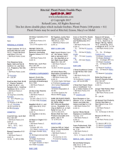 RiteAid Plenti Points Double Plays April 23