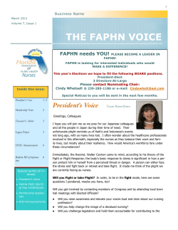 March 2011 - Florida Public Health Association