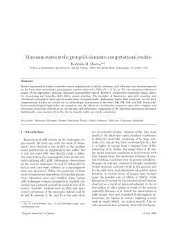 Muonium states in the group 6A elements: computational studies