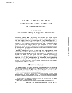 STUDIES ON THE MECHANISM OF ENDOGENOUS PYROGEN