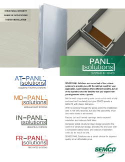SEMCO PANL Solutions are comprised of four