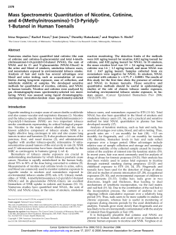 1-(3-Pyridyl)- 1-Butanol in Human Toenails