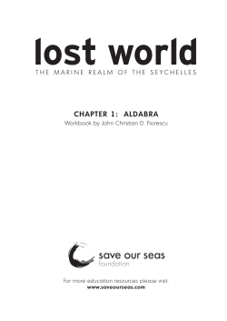 chapter 1: aldabra - Save Our Seas Foundation