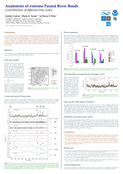 Anatomies of extreme Paran&acute;a River floods Contributions of different