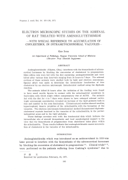 electron microscopic studies on the adrenal of rat treated with