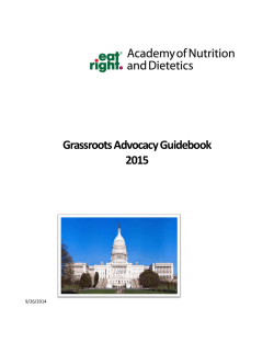 Grassroots Advocacy Guidebook 2015