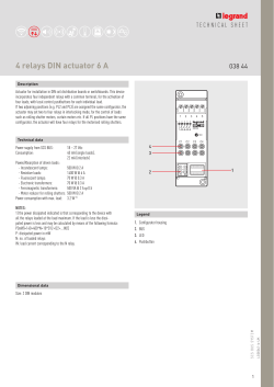 4 relays DIN actuator 6 A