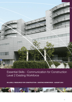 Essential Skills - Communication for Construction Level 2