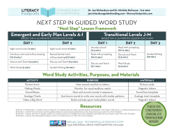 NEXT STEP IN GUIDED WORD STUDY