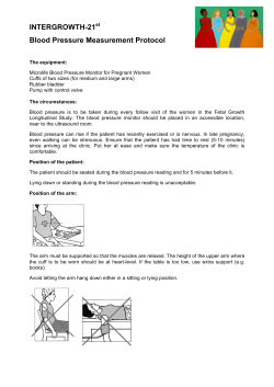 Blood Pressure Measurement Protocol