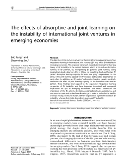 The effects of absorptive and joint learning on the instability of