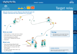 Target relay - Sporting Schools