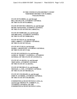 Complaint - Florida Attorney General