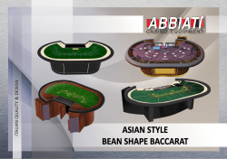 Asian Style Bean Shape - Abbiati Casino Equipment
