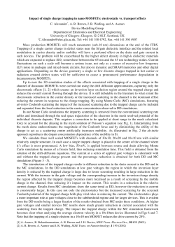 Impact of single charge trapping in nano