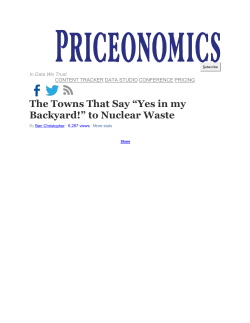 The Towns That Say &ldquo;Yes in my Backyard!&rdquo; to Nuclear Waste⁠⁠⁠